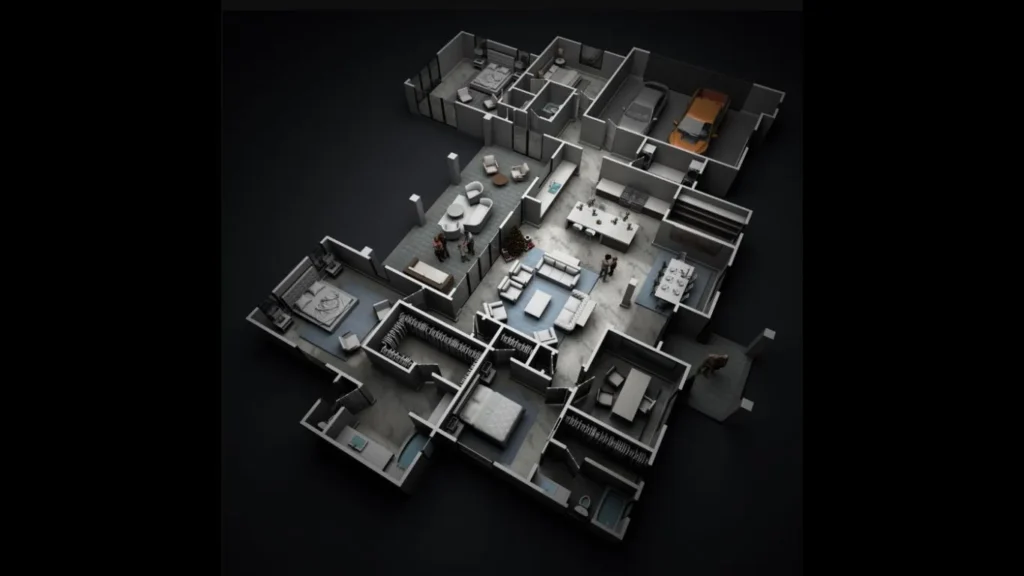 900 square feet house plans 3d