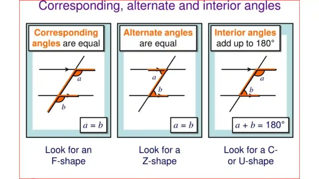 What is alternate interior angle, corresponding angles, and co-interior angles 7D Plans