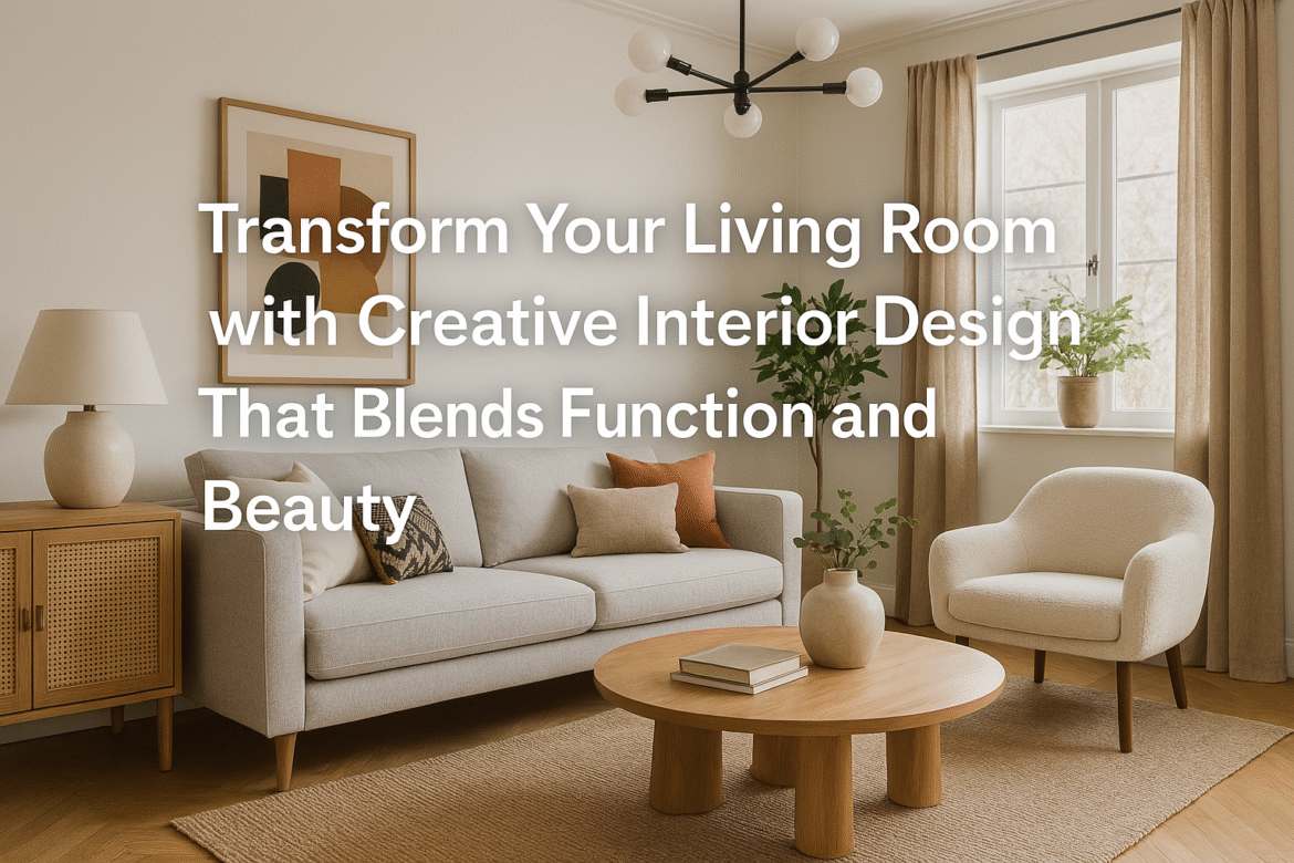 Transform Your Living Room with Creative Interior Design That Blends Function and Beauty