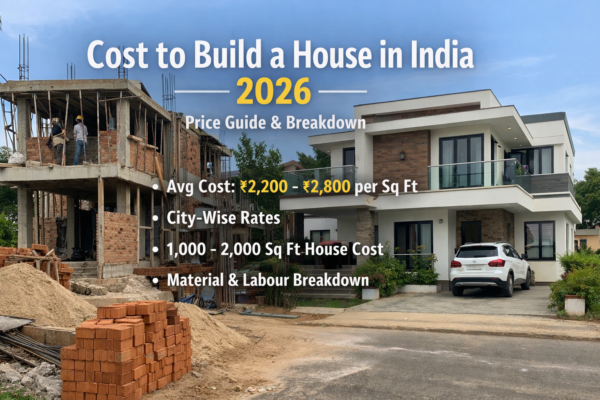 Cost to Build a House in India 2026 – Per Sq Ft & City-Wise Price Guide