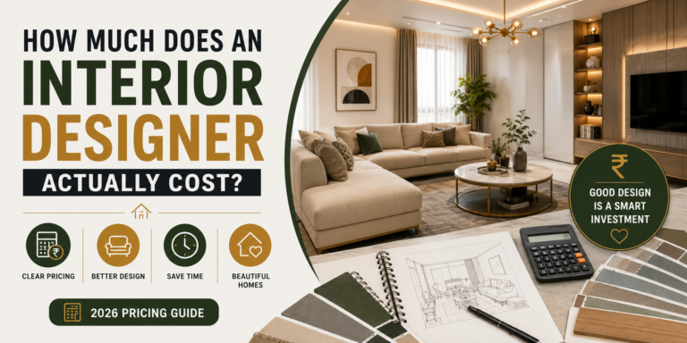 How Much Does an Interior Designer Cost in India? (2026 Pricing Guide)