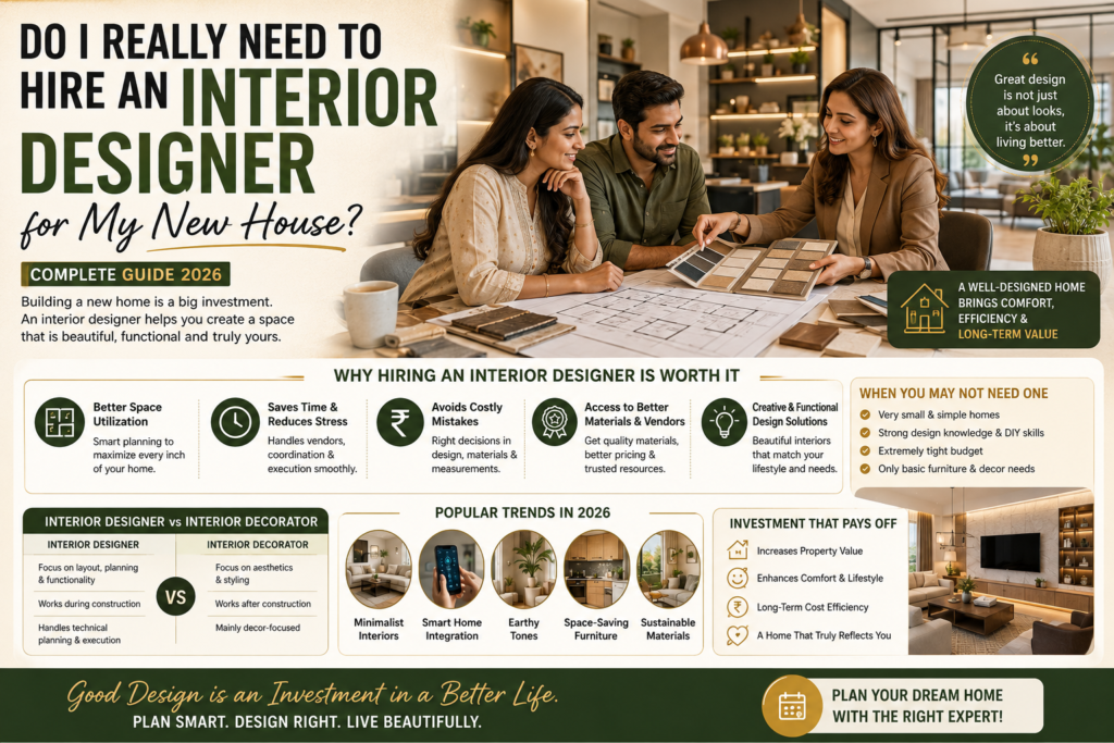 Do I Really Need to Hire an Interior Designer for My New House?